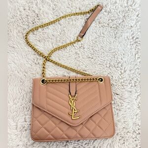 Quilted Tan Shoulder Bag